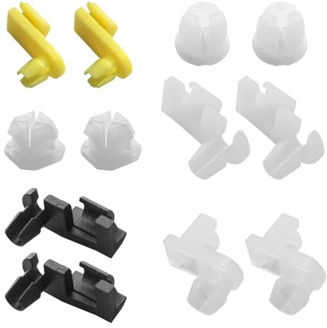 seork 75450 Door Lock Rod Clips Tailgate Lock Accessories (12 Pcs) Compatible with Dorman Parts 75450 for GM 16627328, 16607593, 16633853, 12338100, 347347, 469716, for Ford E6AZ-5421952-A
