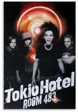 Tokio Poster Hotel Scream Room 483, Musikposter für Zimmer, ästhetische Leinwand, Wandkunst, Schlafzimmerdekoration, 30 x 45 cm