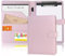 Porte-documents A5 avec porte-bloc, porte-documents, porte-documents, en cuir synthétique, format A5, élégant, pour homme et femme