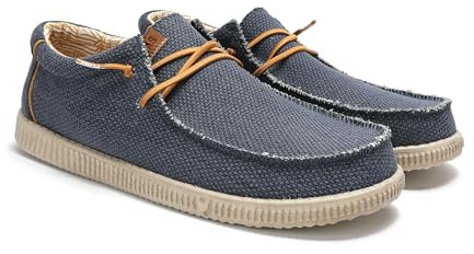 PITAS | WP150 Steve | Herren Mokassins | Flache Slipper für Männer | Slip on Loafer | Sneakers | Schlupfschuhe | Freizeitschuhe | Walkinpitas Schuhe | Marino 42