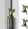 Waveaura Mini Brass Door Hinge Heads Decorative Topper Magnetic Vintage Animal Theme Little Hinge Pin Head Cute Ornament Small Home Decoration Hinge Caps (Mini Brass Kingfisher - 2 pcs)