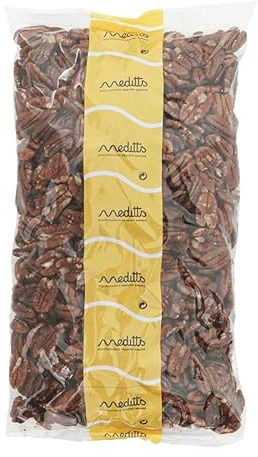 Meditts - Nueces Pecanas 1 kg | Enteras y Naturales | Sin Sal ni Aditivos | Sin Gluten | Alto en Fibra y Grasas Saludables | Snack Nutritivo | Apta para Dieta Keto, Vegana y Vegetariana