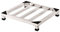 Supporto regolabile per frigorifero e lavatrice in acciaio inox, larghezza 25-60 cm, altezza 10 cm, base resistente per asciugatrice e supporto per elettrodomestici, dimensioni 40 x 40 cm, versatile