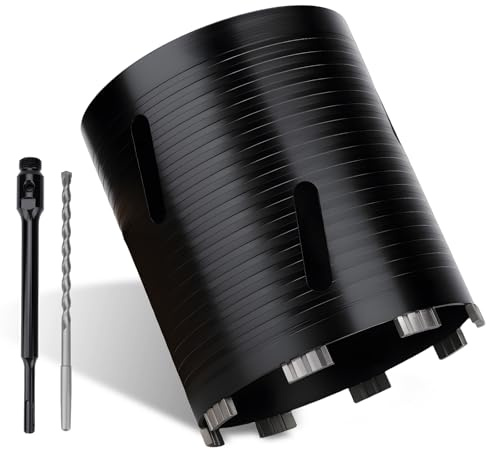 MOXPIFY 162mm x 170mm Long Diamond Core Drill Bit Set SDS Plus Shank