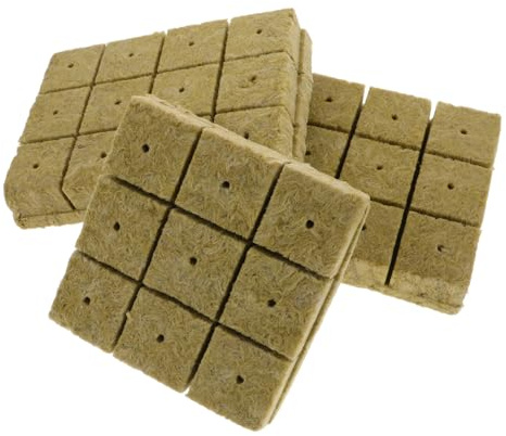 Supvox Steinwolle Anzuchtwürfel Soilless Cultivation Block Wasserabsorbierend Luftdurchlässig Wiederverwendbar für Hydrokultur und Pflanzenanzucht