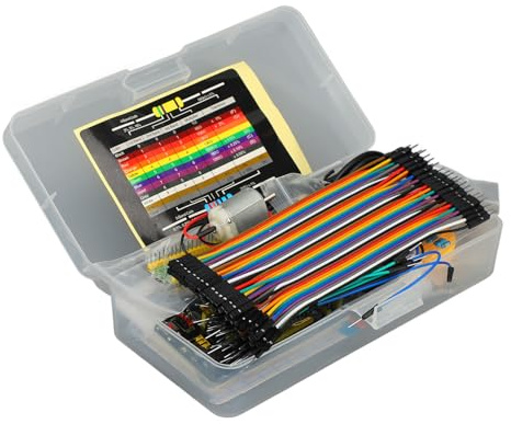 Aolidsive Kit de Placa de Desarrollo, Kit de Placa Base de Desarrollo de Aprendizaje de Programación de Plástico ABS, de Estudio Python para Práctica de Electrónica, Capacitación en Codificación,