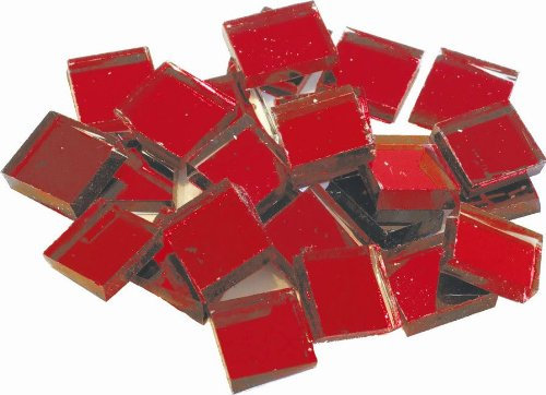 Spiegelmosaik 10x10mm Rot