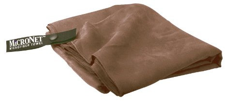 Micronet Mikrofaser Handtuch, mokkabraun