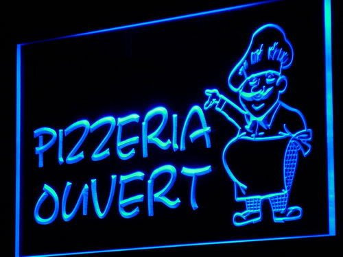 Enseigne Lumineuse j188-b Pizzeria Ouvert OPEN Pizza Shop Neon Light Sign