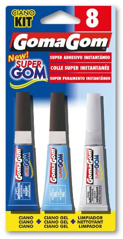 Lot de 3 tubes : colles cyano liquide, gel et nettoyant colle 3 x 3 grammes