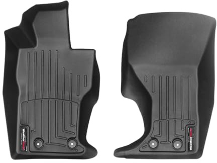Passgenaue Fußmatten gummimatten passend für: FIAT 124 Spider 2016-19|Schwarz|1. Reihe Weathertech FloorLiner