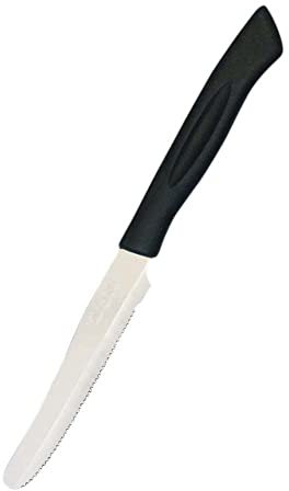MARIETTI 13TP - Coltello tavola dentata cm 11 Linea Top - Nero - blister 6 pz