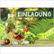 10 x Einladungskarten und 10 Umschläge im Set für jeden Anlass/Erdbeeren mit Eis/Einladung Geburtstag/Party/Einweihung/Feier/Geburtstagseinladungen Din A6