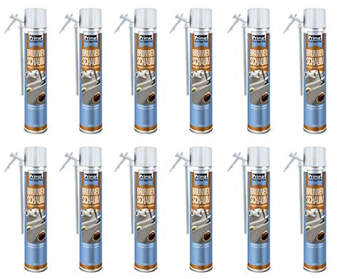 Prima Brunnenschaum B3 champagner 9 l - Schachtschaum Montageschaum Bauschaum - 1-Komponenten-Polyurethanschaum - ohne besondere Vorbereitungen sofort einsetzbar