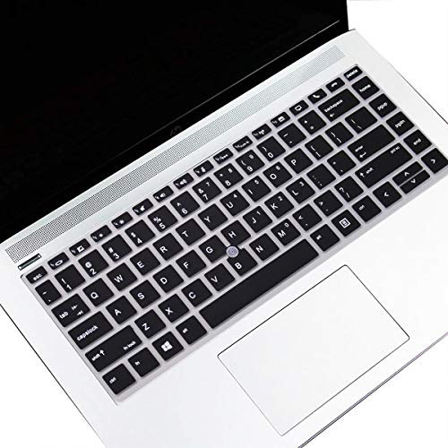 Keyboard Cover Skin Fit 14 HP Elitebook 840 G5 & HP Elitebook 745 G5 14 & HP Zbook 14U G5 14 Laptop(NOT FIT HP EliteBook 745 G2 G3 or HP EliteBook 840 G1)-Black
