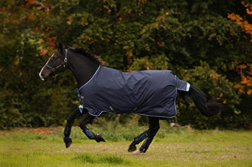 Horseware Amigo Bravo 12 Turnout Medium 250g - Navy/Blue/Strong Blue & Black