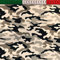 Pingianer 100x160cm Camouflage Tarn 100% Baumwolle Baumwollstoff Kinder Meterware Handwerken Nähen Stoff (Camouflage Grau Creme Dunkelolive 1, 100x160cm (11,99€/m))