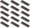 KOTARBAU® - Set di 50 fermaporte a cuneo per montaggio, in plastica, 150 x 44 x 20 mm, per finestre, porte e telai, colore nero
