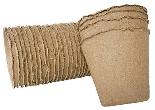 CUSROS 20/50/100 Stück Torf-Töpfe Umweltfreundlich Rund Papier Haushalt Kinderzimmer Tasse Blumentopf für Haus Balkon Garten Dekoration #8 100 Stück