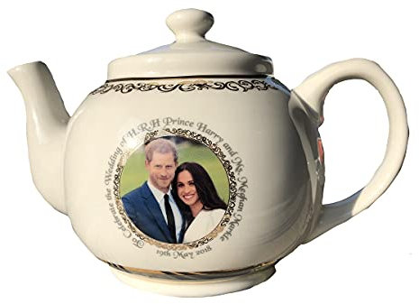 Royal Wedding Teekanne mit Prinz Harry und Meghan Markle