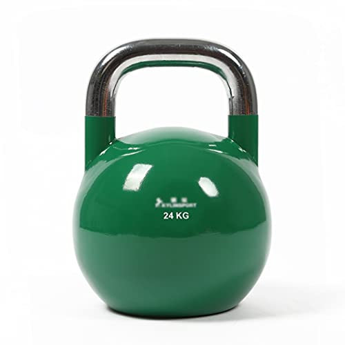 PIAOLING Wettbewerb Kettlebell, Fachkettlebell für Fitness, Gewichtheben, Kerntraining, langlebig und stark (Größe : 24kg)