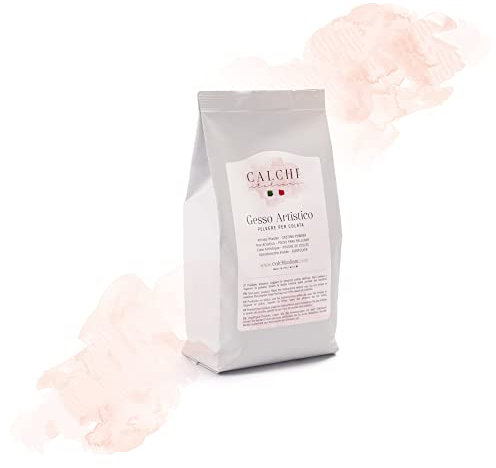 Calchi Italiani® 2400g Gesso per stampi Premium - Gesso Artistico professionale e Made in Italy - Gesso acrilico puro - Calco Mani Famiglia, stampo mani gesso famiglia: Ricarica hand casting Kit.