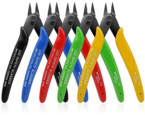 Kaimeilai 5 Pcs Mini Drahtschneider, Seitenschneider Multifunktion Schneidezange, Diagonal Cutting Pliers Zangen Wire Kabel Cutter, Elektronischer Kabelschneider für Handwerk zu Reparatur Schneiden