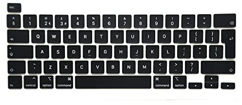Pardarsey Lot de touches de rechange QWERTY compatibles avec MacBook Pro Retina 40,6 cm A2141 A2289