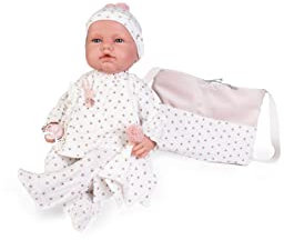 Antonio Juan Babydoo Puppen mit Tasche für Sie, transparent (18202)