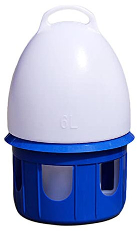 JISADER Abreuvoir Automatique portatif de Distributeur d'eau d'oiseau, Accessoires de Cage Pot d'eau récipient Bouteille d'eau Abreuvoir de Pigeon pour, 6L D 19cm H 35CM