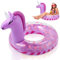WenYa Aufblasbare Einhorn-Schwimmringe für Kinder, Mädchen, Einhorn-aufblasbare Poolringe mit Glitzer, für Kinder, Schwimmbad, Wassersport, 71,1 cm, Violett