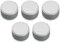 Franza Kit 5 manopole in plastica colore argento silver nichel per Ariston Hotpoint Indesit C00111686 - C00111696 per cucina piano cottura - M0236/KIT
