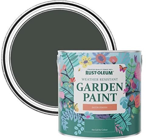 Rust-Oleum Green Mould-Resistant Garden Paint In Satin Finish - After Dinner 2.5L