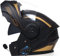 Integrierter Modularer Motorradhelm Mit Bluetooth, ECE/DOT-Zugelassener Doppelvisier-Motorradhelm, Winddicht, Für Erwachsene, Männer Und Frauen, Klapphelm B,M=57-58cm