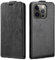 PODSI Luxury Vertical Up and Down Flip Leather phone Case For iPhone 14 13 12 11 Pro Max X XR XS Max 7 8 Plus SE 2020 Cover Protection Shell (Color : Black, Size : For iPhone 11 Pro Max)