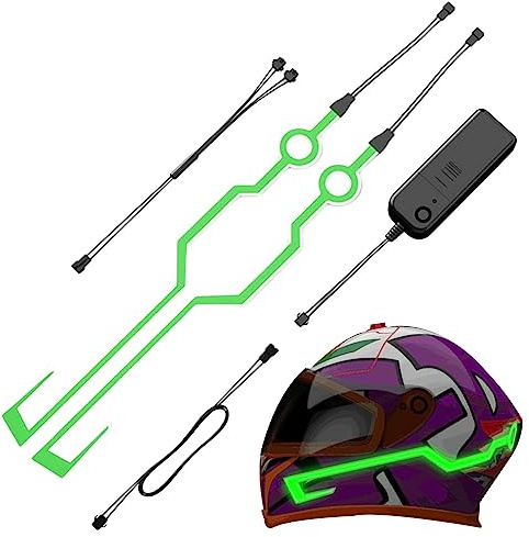 Luckxing Helme Streifenlichter - Warnendes LED-Motorradlicht für Nachtfahrten,Motorradhelme LED-Licht für Motorrad- und Fahrradhelme