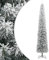 vidaXL Weihnachtsbaum, Schlank Christbaum mit Ständer, Beschneit Tannenbaum mit 696 PVC-Spitzen, Kunstbaum Dekobaum Weihnachtsdeko, 300cm PVC