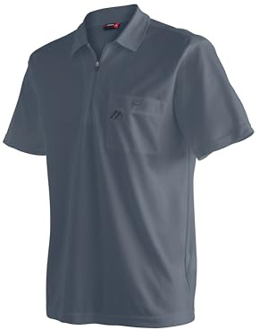 Maier Sports Arwin 2.0 Poloshirt Herren, Funktionsshirt Kurzarm | Mit Brusttasche, Schnelltrocknendes Sportshirt für Wandern, Golf & Freizeit, Perfekt für den Sommer