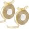 2 Rollen Gold Glitzernd Band 10mm x 90m Glitter Dekoband Durchscheinend Gold Organzaband Geschenkband für Geschenkdekoration, Christbaumschmuck