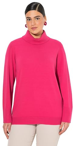 Ulla Popken Damen Pullover rot pink 46+