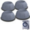 Wjelet 4 Pcs Washing Machine Feet Anti Vibration Pads, Washing Machine Feet Stabilizer, Noise Cancelling Washing Machine Anti Vibration Pads for Washers and Dry