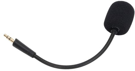 Acouto Microphone de Remplacement pour Casque de Jeu avec Prise Plaquée Or 3,5 Mm, Micro Réducteur de Bruit pour Une Expérience de Jeu Améliorée, pour Barracuda X