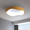 Moderne Led Deckenleuchte,Holz Korn Deckenleuchte Dimmbar Minimalistische mit Fernbedienung,40cm 3000K-6500K Led Deckenlampe Für Wohnzimmer Schlafzimmer Küche Flur