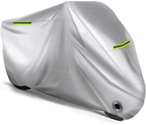YMLVET Fundas Motos para Honda ADV350 ADV 350 2021 2022 2023 2024 2025, Cubre Moto Impermeable Protector Viento Antipolvo UV Exterior Protector Accesorios,Silver