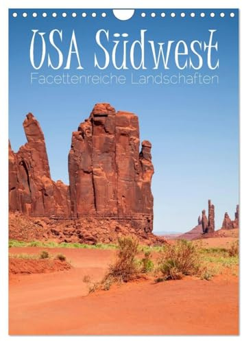 USA Südwest Facettenreiche Landschaften (Wandkalender 2026 DIN A4 hoch), CALVENDO Monatskalender: Eindrucksvolle Naturschauplätze entdecken (CALVENDO Natur)