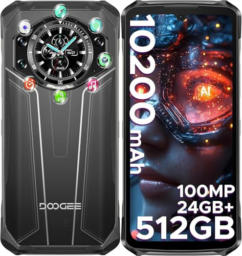 UIUKDWUC S119 Rugged Phone 6.72 FHD + IPS Screen 24GB + 512GB 100MP AI Main Camera 10200mAh Battery 33W Android 14 NFC