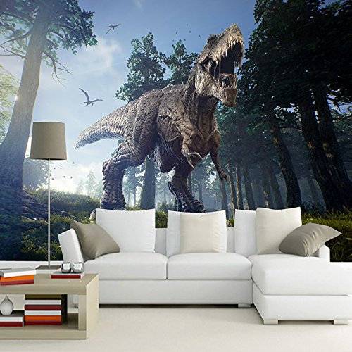 Fotomurales Dinosaurio animal Pared 3D Papel Tapiz pintado tejido no tejido Decoración de Pared decorativos Murales moderna de Diseno Fotográfico 430cm×300cm (ancho x alto)
