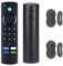 1 Stück Ersatz-Sprachfernbedienung, 2 Stück Magnetische Wandhalterung Für Fernbedienungen, Selbstklebend Ohne Bohren, Kompatibel mit Amazon Fire TV Stick 4K und Lite