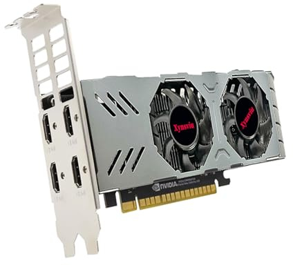GTX750 Ti 8GB GDDR5 Grafikkarte mit 4 HDMI für Multi-Monitor-Setups 4k | 4 HDMI Grafikkarte für Büro, Börsenhandel, Sicherheitsüberwachung und Digital Signage