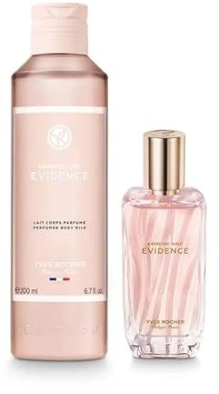 Yves Rocher COMME UNE EVIDENCE Set – Eau de Parfum 50ml + Bodylotion 200ml – Floraler Chypre-Duft mit Rose, Bergamotte & Patschuli – Damen Duft & Körperpflege